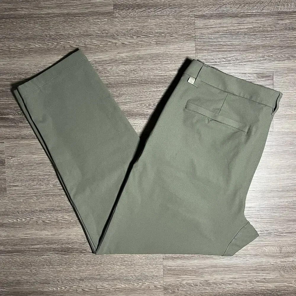 Lululemon ABC Classic-Fit Trouser Men’s 38x30 Army Green Warpstreme LM5AO5S EUC